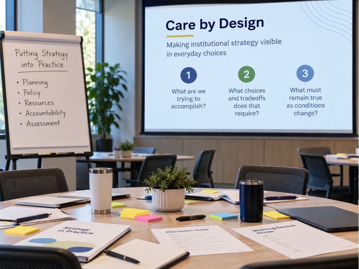 Employee professional development for a community college